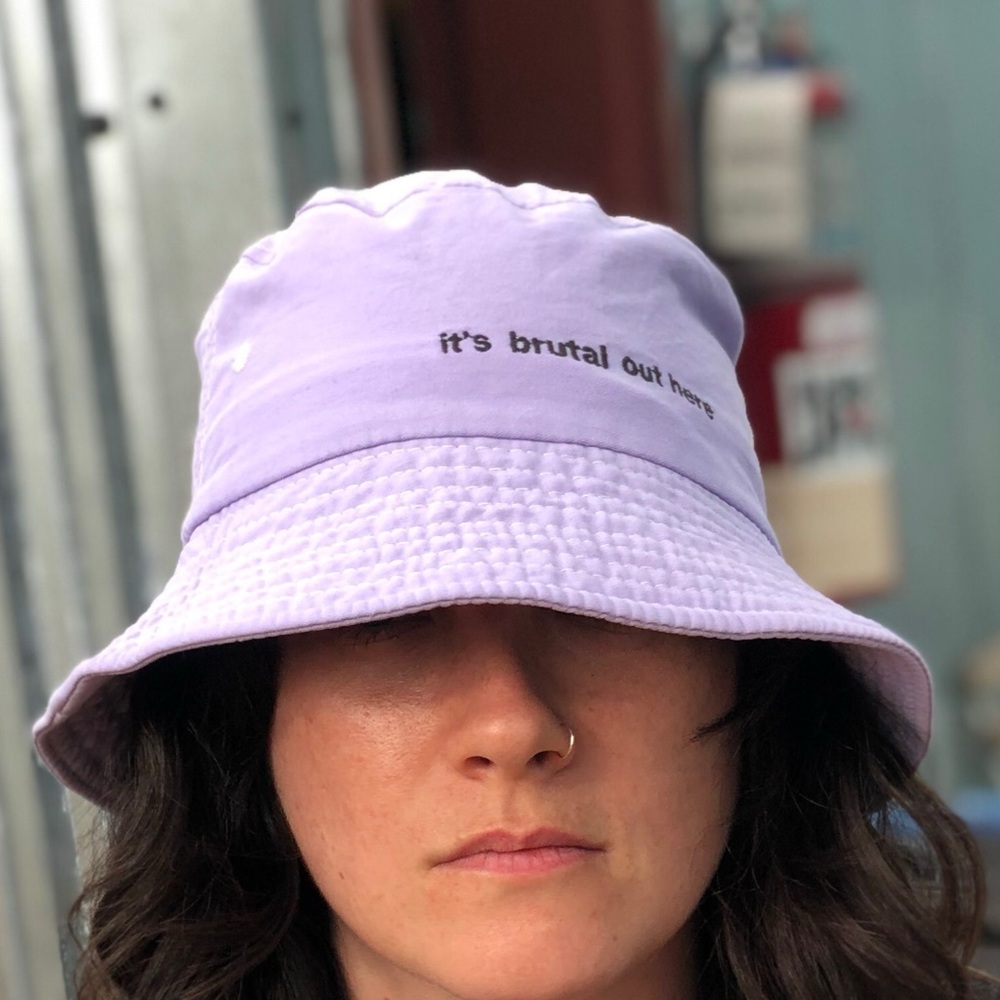 Olivia Rodrigo “it’s brutal out here” Bucket Hat